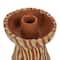 Hello Honey® 5" Round Decorative Hand-Painted Paper Mache Taper Holder